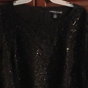 American living black dress size16